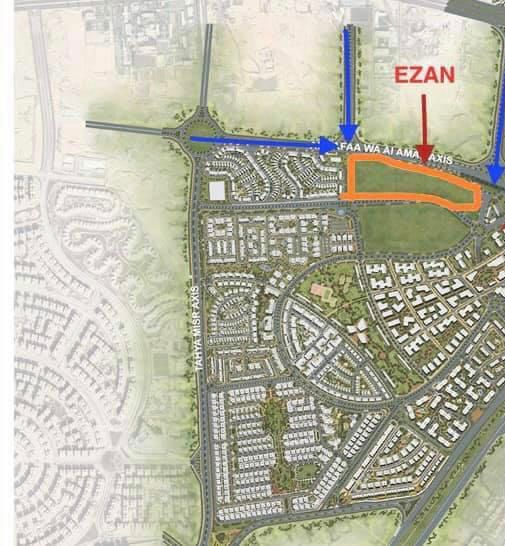 Location of Compound The Median Residences New Cairo by Ezan Developments - موقع كمبوند ذا ميديان ريزيدنس القاهرة الجديدة من شركة ايزان للتطوير العقاري